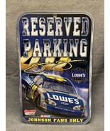 NASCAR Jimmie Johnson Reserved Parking Plastic Sign Lowe&#39;s Fans Only KG - £19.38 GBP