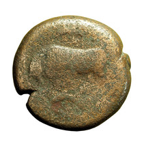 Ancient Greek Coin Agathokles Syracuse Sicily AE21mm Kore / Bull 03927 - £19.04 GBP