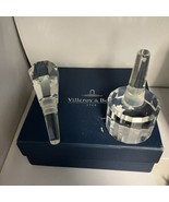 VILLEROY &amp; BOCH Crystal Wine Bottle Stoppers Set Of Two In Original Box ... - $39.55