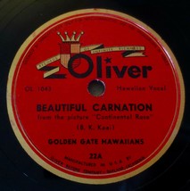 Golden Gate Hawaiians - Beautiful Carnation / E Kuu Lei My Darling - Oliver 22 - £19.21 GBP