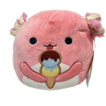 Kellytoy Squishmallows Plush Archie Pink Axolotl Stuffed Animal Lovey Tag 7" - £8.68 GBP