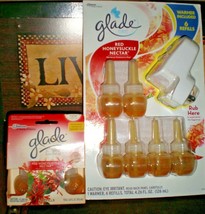 (8) Glade Plug Ins Scented Oil Refills Red Honeysuckle Nectar - £24.40 GBP