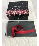 Sephora Gift Box Red Pink Diamond Empty Storage 8&quot; x 7&quot; x 4&quot; Tissue Pape... - $293.63 MXN