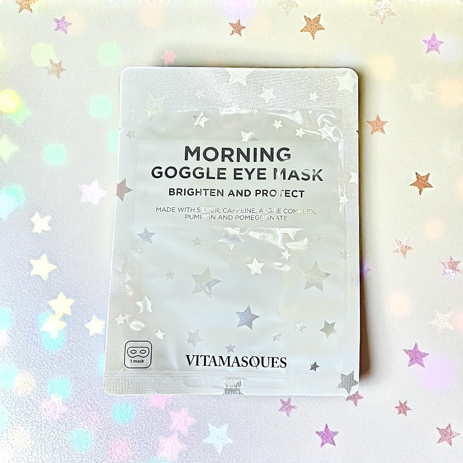 Vitamasques Stars Goggle Eye Mask Brighten & Protect 0.34 Oz New- 1 Mask - NIP Item image 9