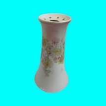 Vintage Hatpin Holder Hand Painted Flowers Floral with 9 Holes - $21.51