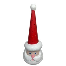 Vtg Tall Santa Head Gnome Light Up Ceramic Painted Table Top No Light 13&quot; - $737.95 MXN