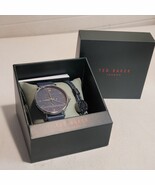 Ted Baker Phylipa Gents  Stainless Steel &amp; Leather Chronograph Watch &amp; B... - $121.84 CAD