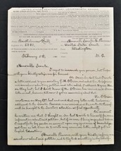 1911 antique LETTER levenworth penitentiary ks BART RULLI to PENROSE for pardon - £53.71 GBP