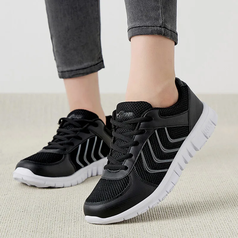 2 summer flats woman lace up comfortable casual shoes women platform sneakers soft mesh thumb200