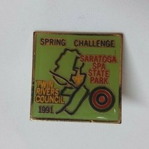 Vintage 1991 Saratoga SPA State Park Twin Rivers Council Lapel Pin - £4.96 GBP