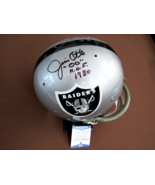 JIM OTTO # 00 HOF 1980 RAIDERS SIGNED AUTO TK SUSPENSION RIDDELL HELMET ... - €513,47 EUR