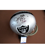 JIM OTTO # 00 HOF 1980 RAIDERS SIGNED AUTO TK SUSPENSION RIDDELL HELMET ... - £470.71 GBP