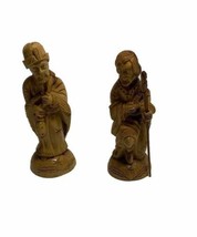 Handmade Vintage Olive Wood Carved Wise Man Holy Family Statues Handcraft 2 Of 3 - £13.91 GBP