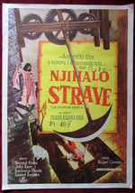 1961 Original Movie Poster Pit and the Pendulum Edgar Allan Poe Vincent Price YU - £113.33 GBP