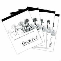 5 Set 9 X 12 Inches 40 Sheets Premium Quality Sketch Book Paper Pad Art Drawing - £33.56 GBP