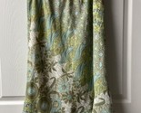 Cato Pull On Skirt Womens Size Medium Green Blue Floral Asymetrical Lined - $12.77