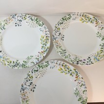 NEW Mikasa Tivoli Garden Set of 3 Floral Bone China 11&quot; Dinner Plates - £34.30 GBP