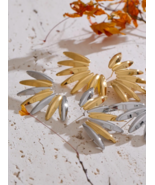 Exaggerated Gold, Platinum Stainless Steel Chunky Bold Stud Earrings for... - $26.95