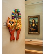 Giant Cat Figurine talavera style! - $250.00