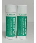 2x Scentuals Lip Conditioner Peppermint Twist Lip Balm, Shea Butter 100%... - $25.97