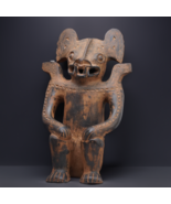 Estate Clay Terracotta Pottery Folk Art Sculpture Native Tribal Figure S... - $102.39