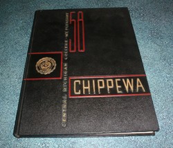 1958 CENTRAL MICHIGAN UNIVERSITY &quot;CHIPPEWA&quot; YEARBOOK Mount Pleasant - RARE! - £22.87 GBP