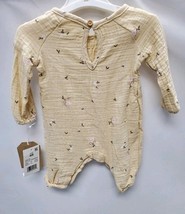 Baby Girls Newborn Pink Flowered  One Piece Beige image 2