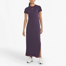 Nike Women Sportswear Icon Clash Dress 100% Cotton RAISIN/ Mango Size Xs, S - £39.52 GBP