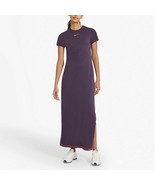 NIKE WOMEN SPORTSWEAR ICON CLASH DRESS 100% Cotton RAISIN/ MANGO size XS, S - $66.99 CAD