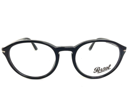 New Persol 3162-V 95 52mm Rx Round Black Men&#39;s Eyeglasses Frame Italy - £135.56 GBP