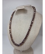 Vintage Crystal Necklace 18" - $7.99