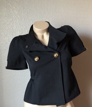 Black Button Crop Jacket Small Nwot - $12.86