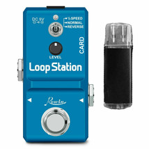 Rowin LN-332AS Looper 1/2 Time Reverse Guitar Effects Pedal TF SD Card Included - $49.80