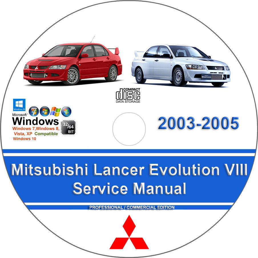 Mitsubishi Lancer Evolution 2003 2004 2005 VIII Factory Workshop Service Manual - $15.00
