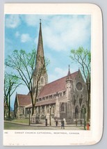 Architectural Beauty Of Christ Church Cathedral Montreal Canada Vintage Postcard - $6.90