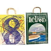 2 VTG RETRO Bloomingdales Paper  Shopping Bags Ireland &amp; Laurie Rosenfel... - $49.66