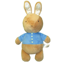 Kids Preferred Peter Rabbit 12&quot; Plush Baby Stuffed Bunny Blue Jacket Sewn Eyes - £8.53 GBP
