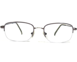 Technolite Flex Eyeglasses Frames TLF 523 GM Gunmetal Gray Half Rim 52-1... - $74.58