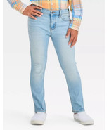 Boys&#39; Ultimate Stretch Tapered Jeans - Cat &amp; Jack Light Wash. Size 6. NW... - $282.06 MXN