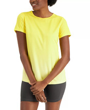 Womens Rapidry Fitted Mesh Top Sunset Lemon Size XS ID IDEOLOGY $19 - NWT - £4.29 GBP