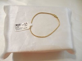 Giani Bernini 18k Gold/SS Plated Rope Chain Bracelet M428 $75 - £41.37 GBP
