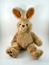 Easter Build-A-Bear Plush Bunny Rabbit Tan Curly Faux Leather Paws Retired 97 - £10.21 GBP