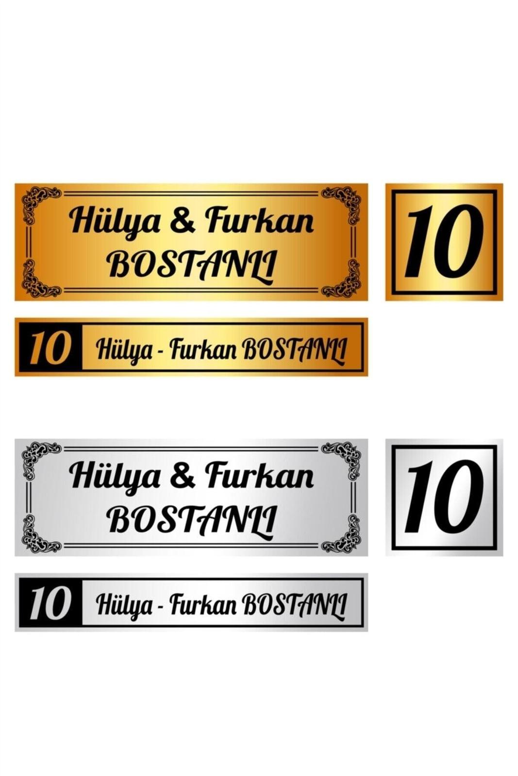 Set of 3 Door Name Tags, Door Number, Mailbox Name Tags Model 3 - $5.64