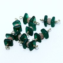 Onyx Jade Flat Square Silver Plated Vermeil Beads Natural Loose Gemstone Jewelry - £2.49 GBP
