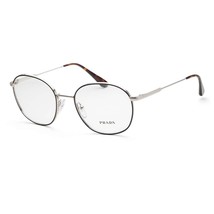 Prada Eyeglasses Frames PR 52WV 524-1O1 52-19-145 Silver / Black Made in Italy - $176.40