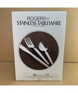 Rogers Stainless Tableware Ensenada Regina 60 Piece Service for 12 - BRA... - $891.93 CAD