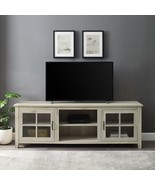 TV Stand 80-Inch Modern Farmhouse Entertainment Center Cabinet Storage S... - £241.48 GBP