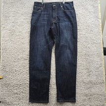 Lucky Brand Jeans Mens 36x34 Blue 329 Classic Straight Dark Wash Stretch... - $28.95