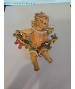 Vintage Fontanini Simonetti Summer Fall Flower Angel Ornament Italy - €29,88 EUR