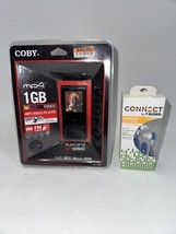 Coby MP4 1GB Red TouchPad Photos Digital Media Player Model MP705-1G + H... - £29.25 GBP